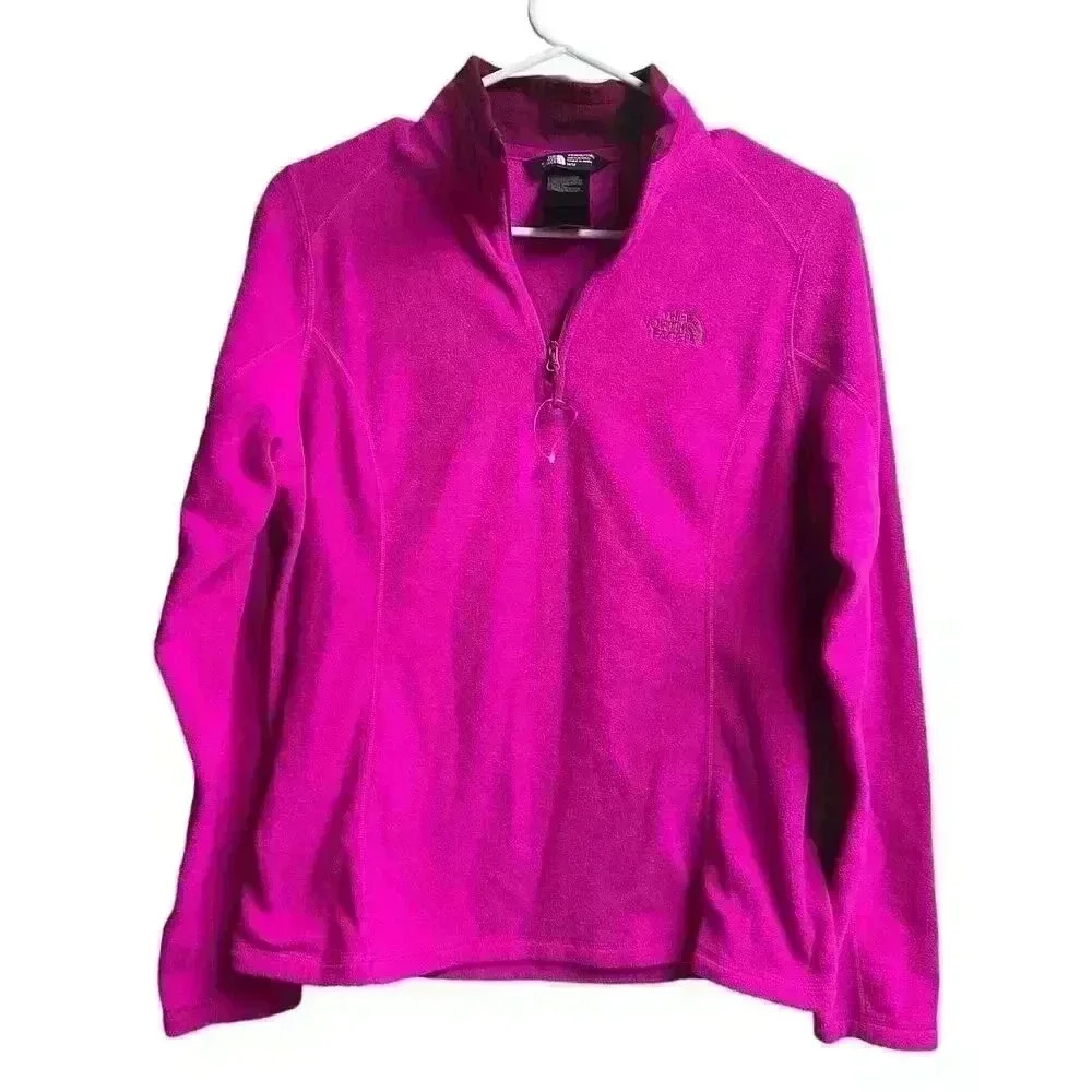 The North Face Quarter Zip Pullover Blouse Jacket Purple Medium